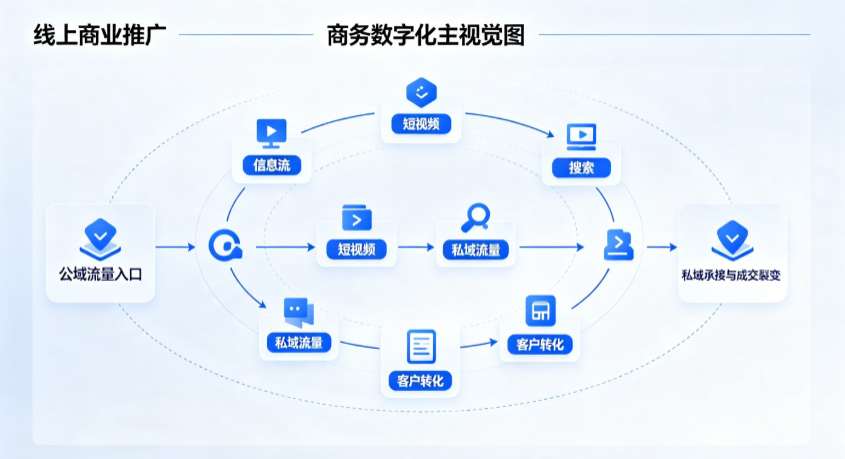 江城区线上商业推广怎么做？全域流量闭环搭建与低成本转化实战指南